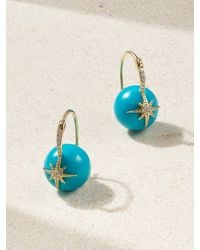 Sydney Evan - Starburst 14-Karat, And Diamond Earrings - Lyst