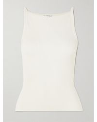 ÉTERNE - Iris Ribbed Stretch-Cotton And Modal-Blend Jersey Tank - Lyst