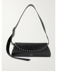Jil Sander - Cannolo Kleine Schultertasche Aus Leder Mit Verzierung - Lyst