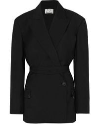 Acne Studios Blazer En Laine Et En Mohair Mélangés Jess - Noir