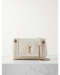 Saint Laurent - Nolita Mini Schultertasche Aus Matelassé-Leder - Lyst