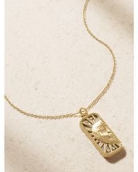 L'Atelier Nawbar - Sun To My Moon Small 18-Karat, Diamond And Mother-Of-Pearl Necklace - Lyst