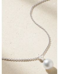 Mikimoto - 18-Karat, Diamond And Pearl Necklace - Lyst