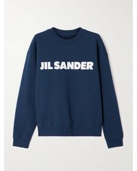 Jil Sander - Sweatshirt Aus Baumwoll-Jersey Mit Print - Lyst