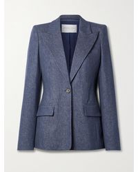 Michael Kors - Georgina Stretch Wool, Cotton And Cashmere-Blend Twill Blazer - Lyst