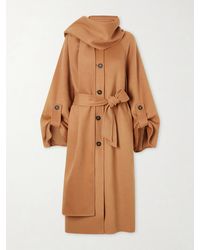 Zimmermann - Valiant Scarf-Detailed Wool-Blend Coat - Lyst