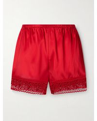 STAUD - Da Adolfo Paddle Silk Shorts - Lyst
