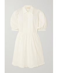 &Daughter + Net Sustain Veronica Organic Cotton-seersucker Dress - Natural