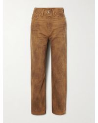 RRL - High-Rise Straight-Leg Jeans - Lyst
