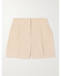 Veronica Beard - Haina Shorts Aus Gestreiftem Seersucker Aus Einer Baumwollmischung - Lyst