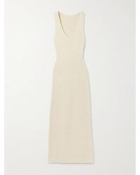 SIR. - Tropicana Cotton-Blend Bouclé Maxi Dress - Lyst