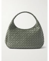 Bottega Veneta - Campana Intrecciato Leather Shoulder Bag - Lyst