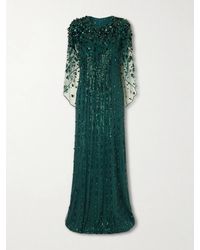 Jenny Packham - Nettie Embellished Sequined Tulle Gown - Lyst