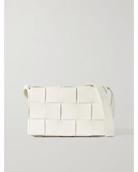 Bottega Veneta - Cassette Medium Intrecciato Leather Shoulder Bag - Lyst