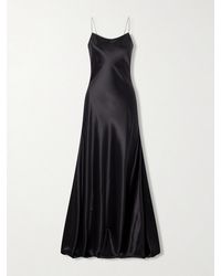 Alaïa - Draped Silk-Satin Gown - Lyst