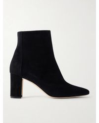 Manolo Blahnik - Rosie 70 Suede Ankle Boots - Lyst