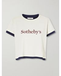 FRAME - Sotheby's Printed Cotton-Jersey T-Shirt - Lyst