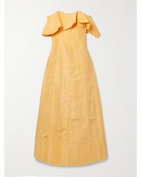 Aje. - Shallows Strapless Linen-Blend Gown - Lyst