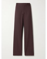 Nili Lotan - Ivan Wool-Twill Straight-Leg Pants - Lyst