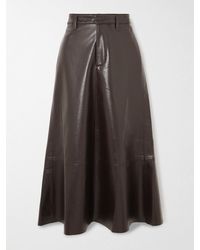 Citizens of Humanity - Cassia Recycled Leather-Blend Midi Skirt - Lyst
