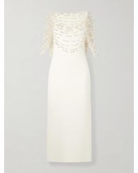 Cult Gaia - Meri Cape-Effect Open-Back Embellished Knitted Midi Dress - Lyst