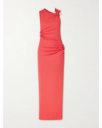 Christopher Esber - Callisto Trinity Embellished Ruched Ribbed-Jersey Maxi Dress - Lyst