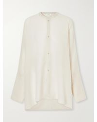 Ruohan - Kael Asymmetric Cotton-Gauze Shirt - Lyst