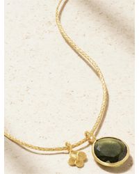 Pippa Small - 18-Karat, Cord And Sapphire Necklace - Lyst