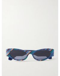 Loewe - Paula's Ibiza D-Frame Striped Acetate Sunglasses - Lyst