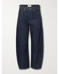 Agolde - Luna Pieced High-Waist Tapered Jeans - Lyst