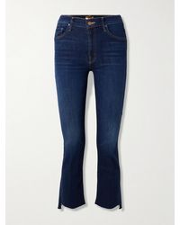 Mother - The Insider Crop Step Fray High-Rise Bootcut Jeans - Lyst