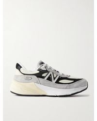 New Balance - 990V6 Suede, Leather And Mesh Sneakers - Lyst