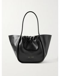 Proenza Schouler - Große Tote Aus Leder Mit Raffungen - Lyst
