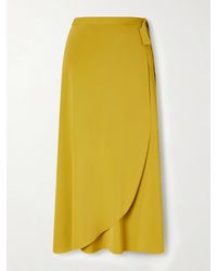 Eres - Julieta Stretch-Jersey Wrap Midi Skirt - Lyst