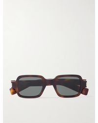 Saint Laurent - Sonnenbrille Mit Eckigem Rahmen Aus Azetat - Lyst