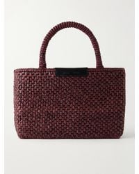Proenza Schouler - East West Chelsea Leather-Trimmed Raffia Tote - Lyst