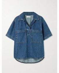 FRAME - Haut En Jean De Coton Biologique Mélangé - Lyst