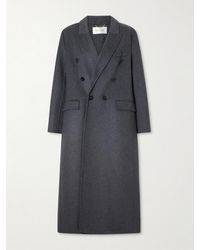 Victoria Beckham - Double-Breasted Wool-Blend Long Coat - Lyst
