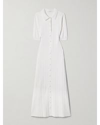 Adam Lippes - Fenwick Recycled Pointelle-Knit Midi Dress - Lyst
