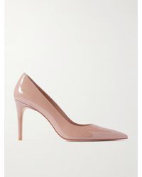 Stuart Weitzman - Stuart Power Patent-Leather Pumps - Lyst