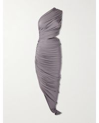 Alaïa - One-Shoulder Asymmetric Cutout Stretch-Jersey Dress - Lyst
