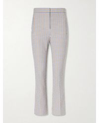 Veronica Beard - Arte Checked Cotton-Seersucker Skinny Pants - Lyst