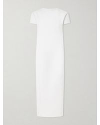 KHAITE - Iryl Open-Back Draped Crepe Maxi Dress - Lyst