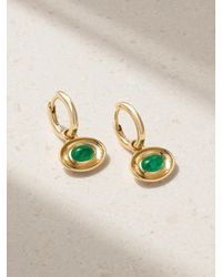 BY PARIAH - Aurelia 14-Karat Emerald Hoop Earrings - Lyst