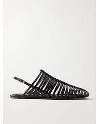 Dries Van Noten - Leather Braided Ballet Flats - Lyst