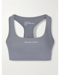 District Vision - Logo-Appliquéd Jersey Medium Support Sports Bra - Lyst