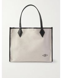 Metier - Chameleon 34 Leather-Trimmed Canvas Tote Bag - Lyst