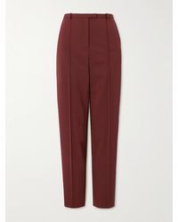 Loulou de Saison - Malka Eng Geschnittene Hose Aus Twill Aus Einer Wollmischung - Lyst