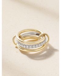 Spinelli Kilcollin - Eros Set Of Three 18-Karat And Diamond Rings - Lyst