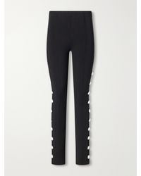 Proenza Schouler - Martina Button-Embellished Stretch-Jersey Skinny Pants - Lyst